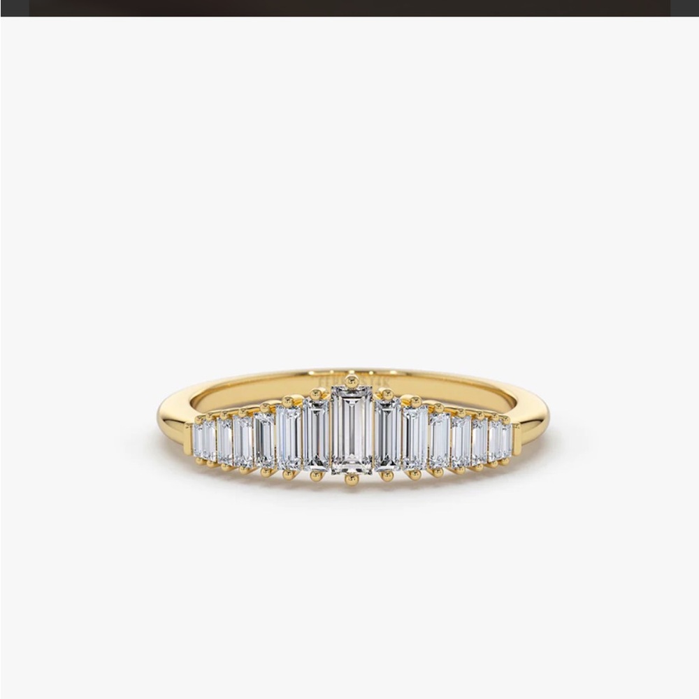 Ferko’s Fine Jewelry Custom Baguette Diamond Tiara Ring